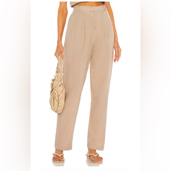 Elegant Tan Women's Pants - Picture 2 of 4